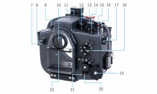 X-2 R6 MarkIIIの各部名称 (背面)