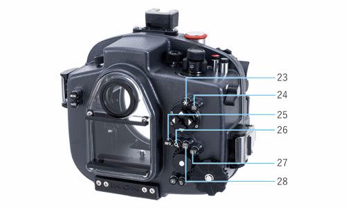 X-2 R6 MarkIII各部名称（背面2）