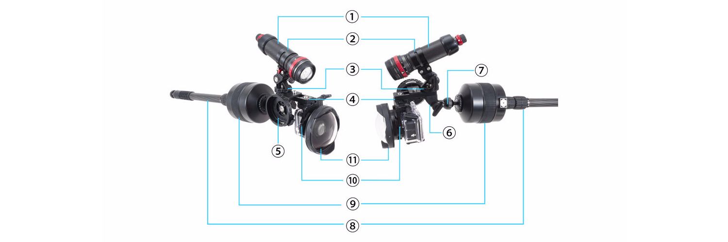 ライトアダプター for GoProセット2