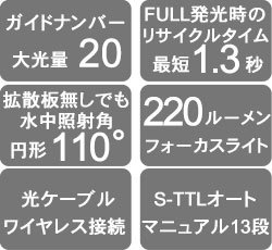 D-200ストロボ特長